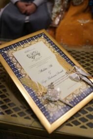 Emerald Green Nikah Nama with Black Frame - Image 5