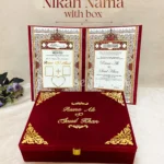Personalized Nikah Booklet with Keepsake Box