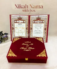 Personalized Nikah Booklet with Keepsake Box