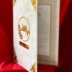 Nikah Nama Folder in White and Gold