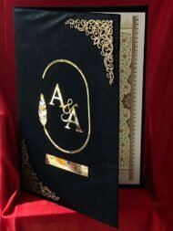Nikah Nama Folder in Black and Gold