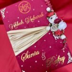 Nikah Nama Folder in Red with Flowers
