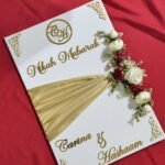 Nikah Nama Folder in White with flowers
