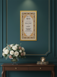 Luxury Mandala Nikah Nama Frame - Image 3