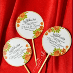 Mithai Toppers in Orange (Pack of 12)