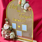 Thumb Board with double sided decor in neutral shades