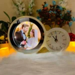 2-1 3D LED Magic Mirror + Clock Frame