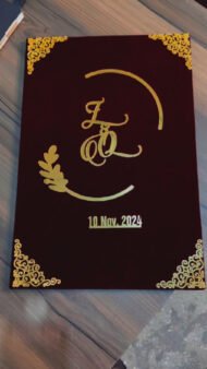 Self Design Fabric Mahroon Booklet Premium - Image 4