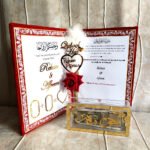 Premium Bismillah Nikah Nama Booklet With Haq Meher Box And Premium Nikah Pen Wedding Essential Gifts Online Thumb impression board
