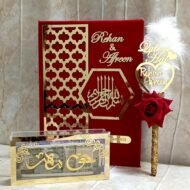 Premium Bismillah Nikah Nama Booklet With Haq Meher Box And Premium Nikah Pen Wedding Essential Gifts Online Thumb impression board - Image 2